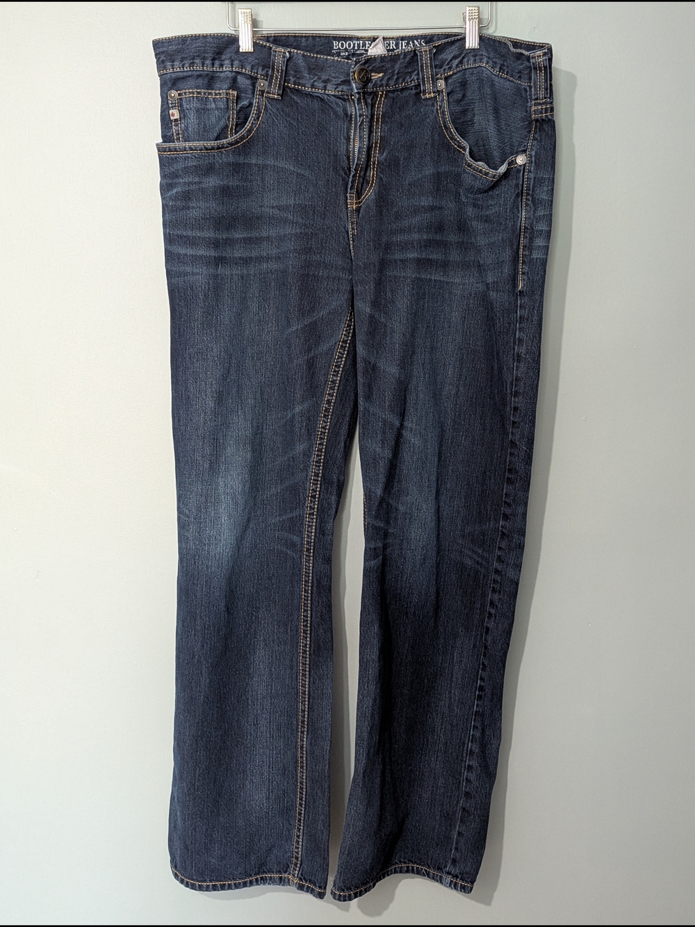 Bootlegger Rocco Men's Dark Wash Straight Leg Jeans 90s Grunge Revival